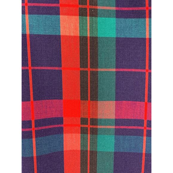 Vintage 50s 60s Plaid Duster OverCoat Midcentury Rockabilly Christmas Holidays - Picture 7 of 10